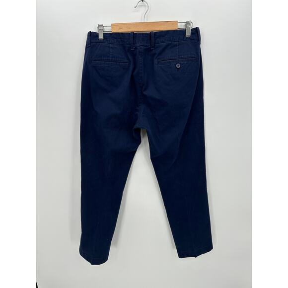 J.Crew Factory Mens Straight Fit Flex Chino Pants Size 32x30 Navy Blue Career - Picture 3 of 9